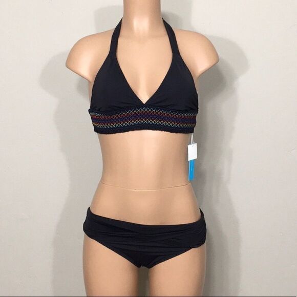 Bleu Rod Beattie smocked bikini. Small. NWT - Picture 2 of 11